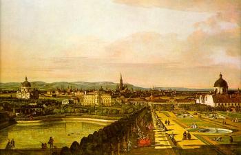 Bernardo Bellotto : View of Vienna from the Belvedere